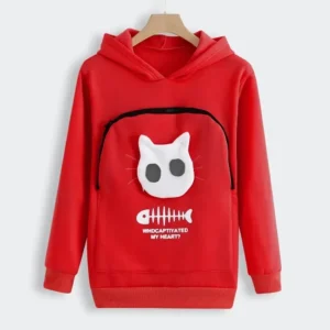 Cat pouch hoodie