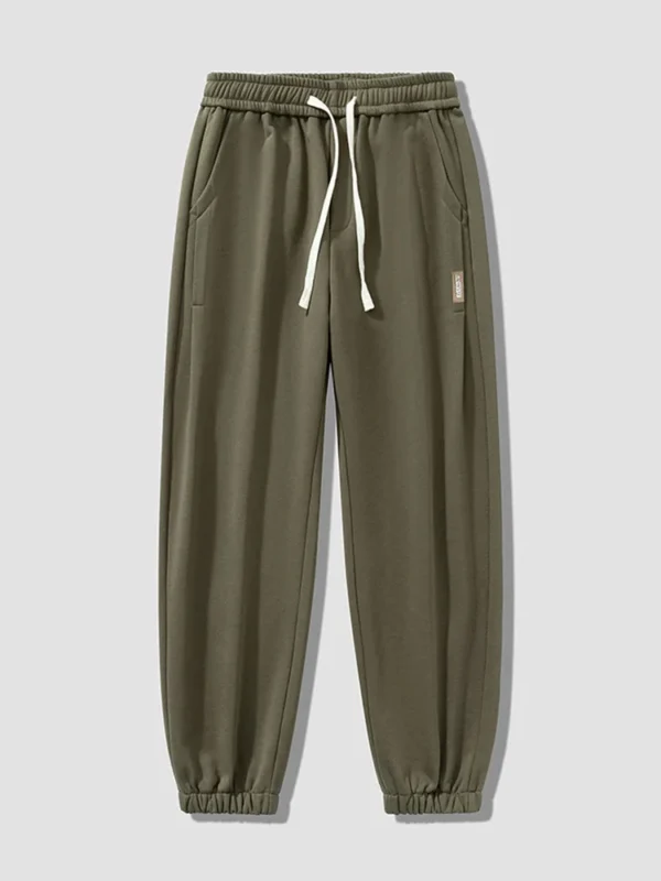 Mens Sweatpants Grey Elastic Waist Baggy - Image 6