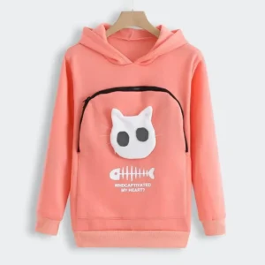 Cat pouch hoodie