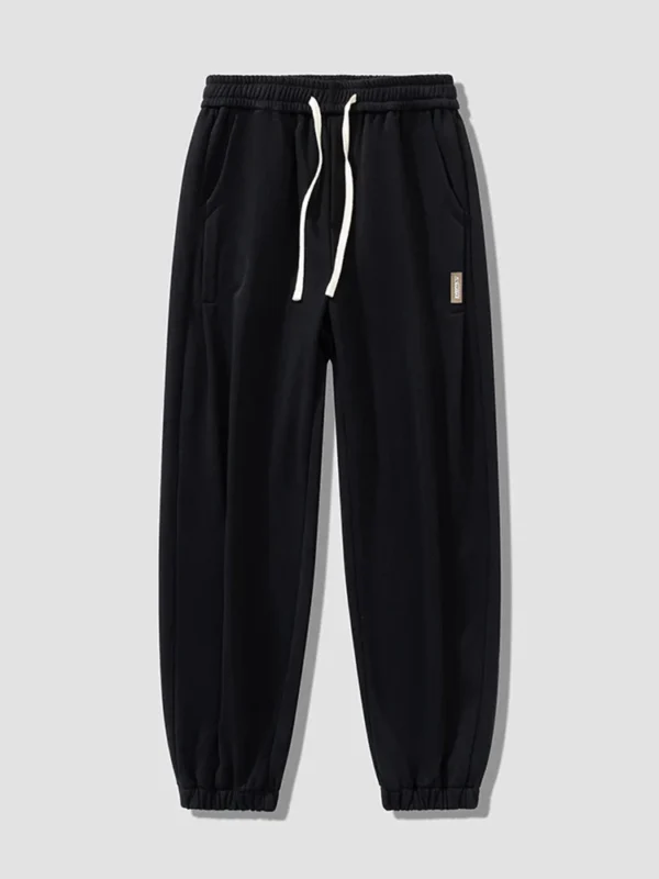 Mens Sweatpants Grey Elastic Waist Baggy - Image 7