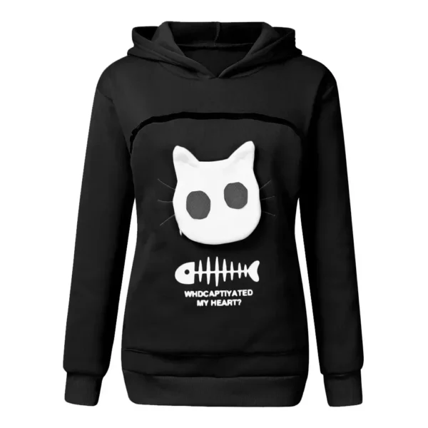 Cat pouch hoodie
