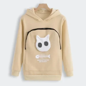 Cat pouch hoodie
