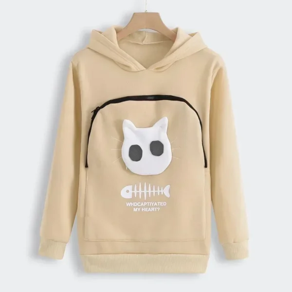 Cat pouch hoodie