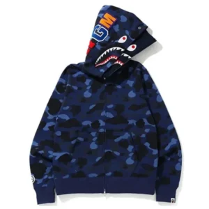 blue bape hoodie