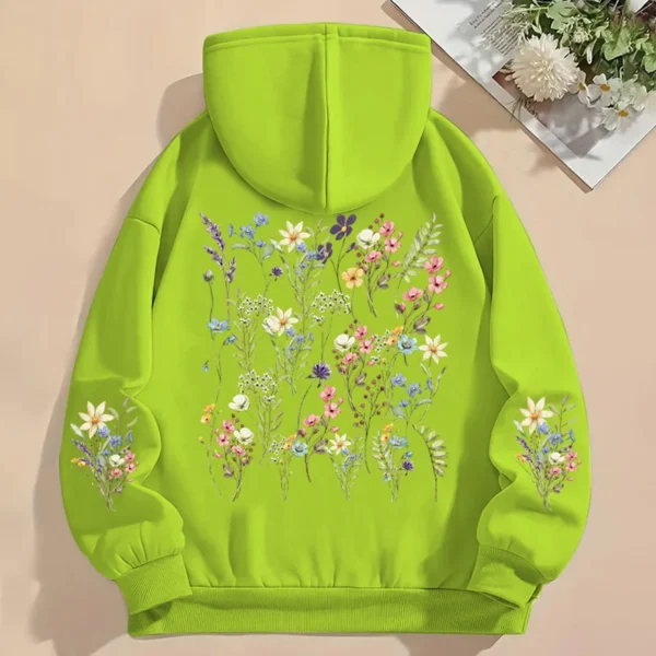 hoodie with flowers