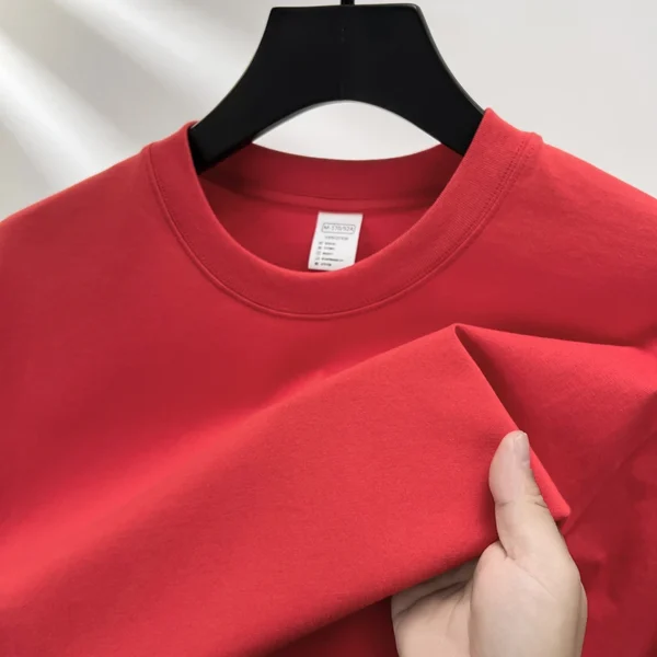 The essentials t shirt with red - Image 2